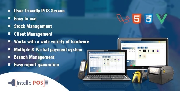 带库存系统的 Intelle POS