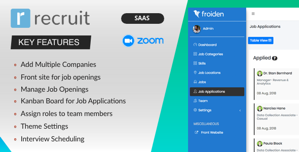 Recruit SAAS – 招聘经理