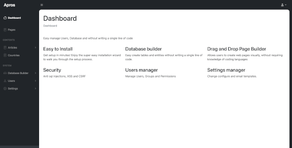 具有可视化页面构建器的 Dynamic Admin Professional