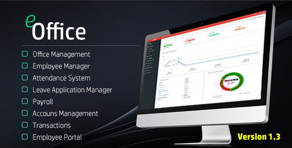 eOffice CRM – （会计、人力资源管理、库存、销售）