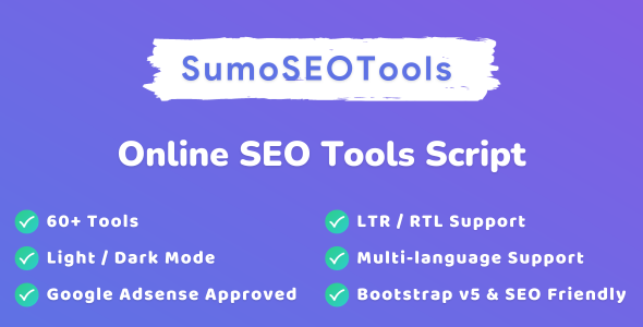 SumoSEOTools – 在线 SEO 工具脚本
