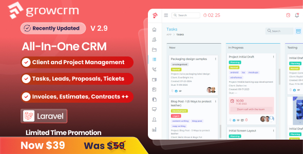 发展 CRM – Laravel 项目管理