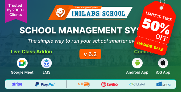 Inilabs School Express ： 学校管理系统