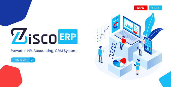 ZiscoERP – 强大的人力资源、会计、CRM 系统