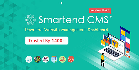 SmartEnd CMS – 带有前端和 Restful API 的 Laravel 管理仪表板