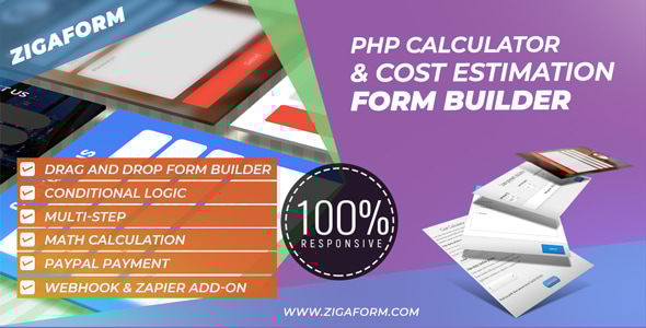 Zigaform – PHP 计算器和成本估算表单生成器