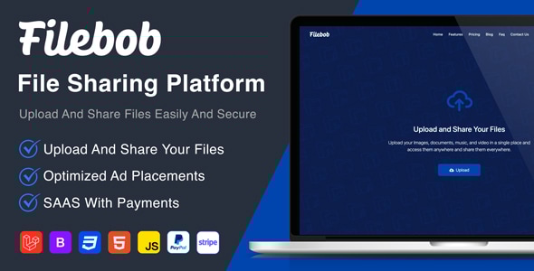 Filebob – 文件共享和存储平台 (SAAS)