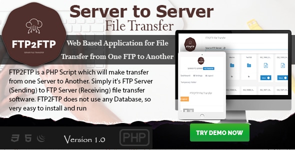 FTP2FTP – 服务器到服务器文件传输 PHP 脚本