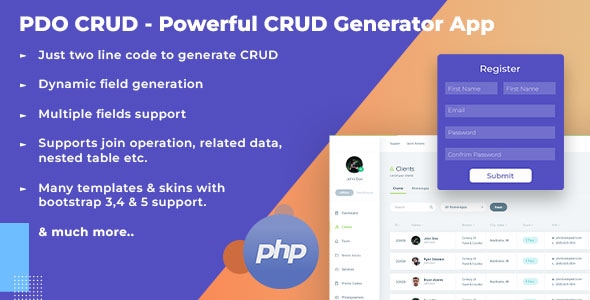 PDO Crud – 高级 PHP CRUD 应用程序（表单生成器和数据库管理）