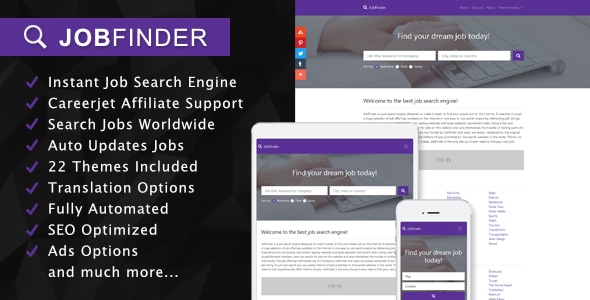 JobFinder – 工作搜索引擎附属脚本