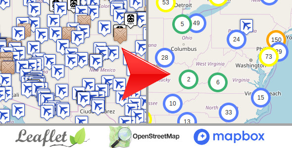 传单 OpenStreetMap， 多用途服务器端标记集群 php 脚本 v1.4