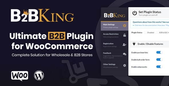 B2BKing – 终极 WooCommerce B2B 和批发插件
