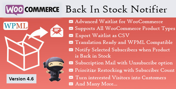 Back In Stock 通知程序 – WooCommerce Waitlist Pro
