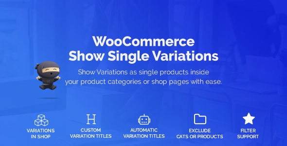 WooCommerce 将变体显示为单一产品