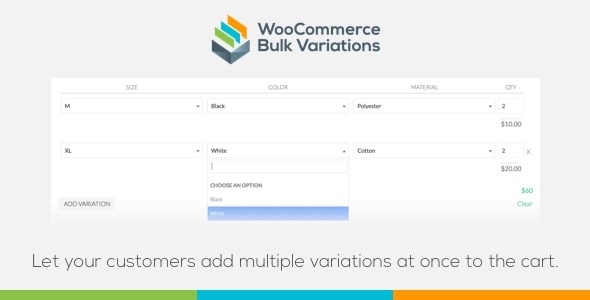 WooCommerce 批量变体