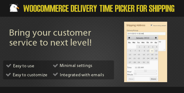 WooCommerce 送货时间选择器用于运输