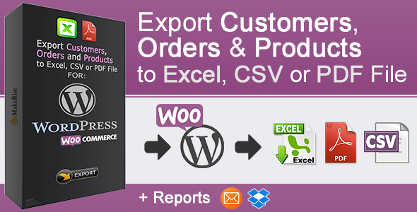 WooCommerce 订单和产品导出