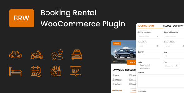 BRW – 预订租赁插件 WooCommerce
