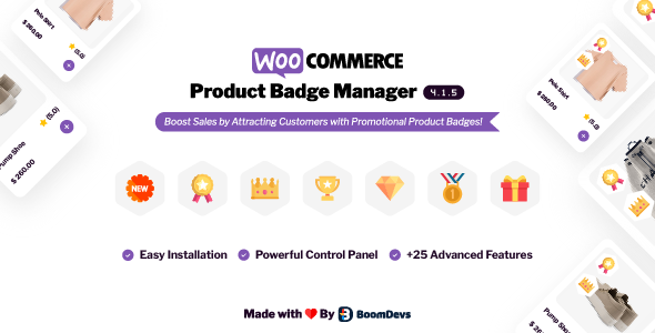 WooCommerce 产品徽章管理器