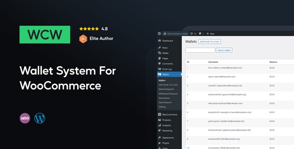 WooCommerce 钱包