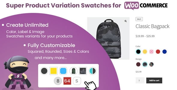 WooCommerce 的超级产品变体样本