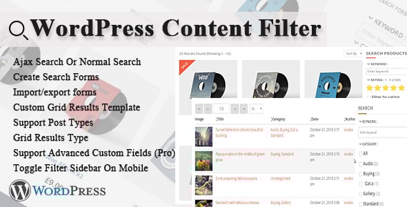 WordPress 内容过滤器