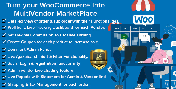 Mercado Pro – 将您的 WooCommerce 变成多供应商市场