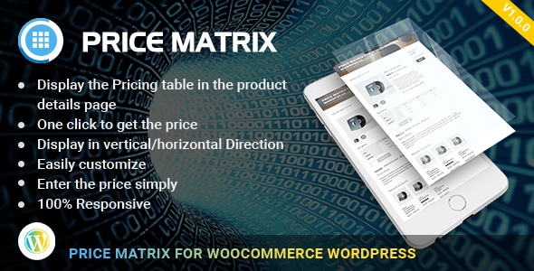 WooCommerce 的灵活表定价矩阵