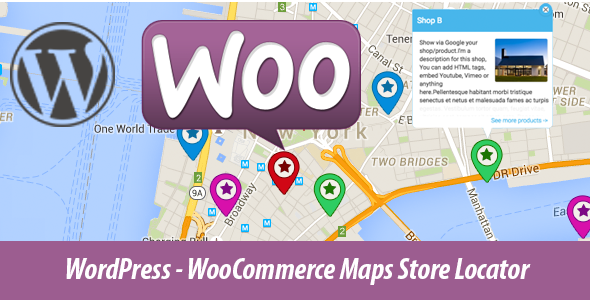 WordPress – WooCommerce 地图商店定位器