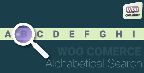 Woocommerce 字母搜索