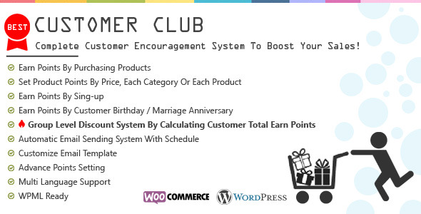 客户俱乐部:先进的 WooCommerce 积分系统