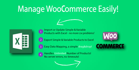 使用 Excel for WooCommerce 导入产品导出