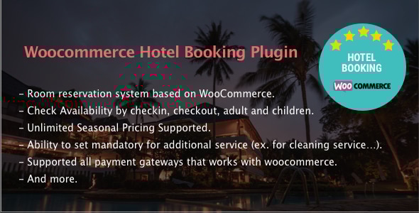 酒店预订 – WooCommerce WordPress 插件