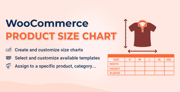 WooCommerce 产品尺寸表