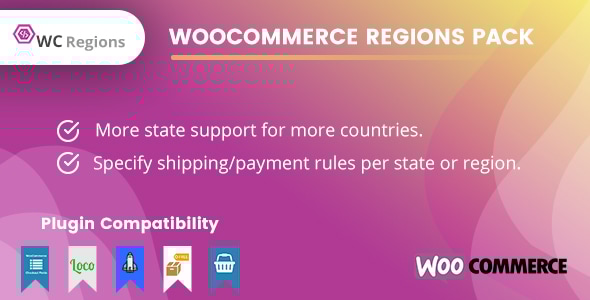 WooCommerce 区域包