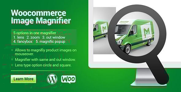 WooCommerce 图像缩放插件 – 产品悬停和放大镜