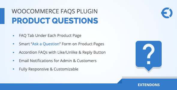 WooCommerce 常见问题解答插件 – 产品常见问题解答选项卡 + 商店常见问题解答页面