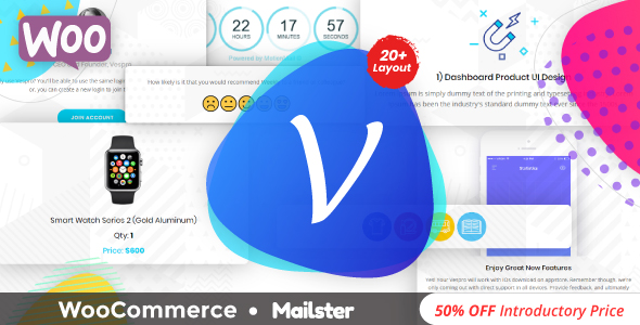 维斯博 |WooCommerce 交易响应式电子邮件模板 + 兼容邮件箱