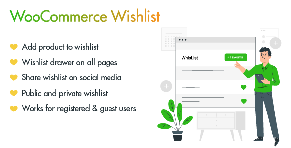 愿望清单并添加到 WooCommerce 的收藏夹