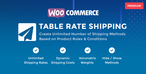 WooCommerce 表费率运费