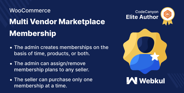 WooCommerce 的多供应商市场会员资格