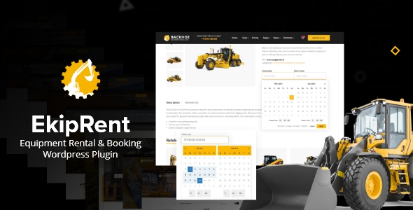 Ekiprent – 设备租赁和预订 WordPress 插件