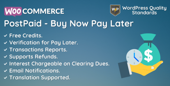 WooCommerce PostPaid – 先买后付