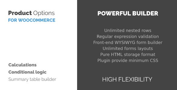 WooCommerce 产品选项/定制器