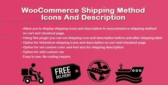 WooCommerce 运输图标和描述