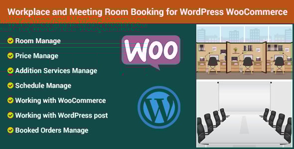 WordPress WooCommerce 的工作场所和会议室预订