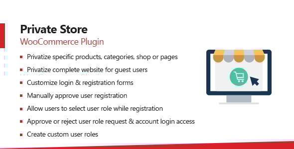 WooCommerce 私人商店 – 注册用户插件商店