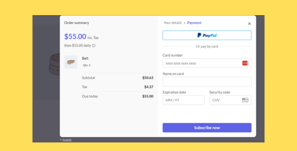 WooCommerce 的 Paddle 结账
