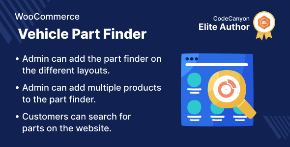 WooCommerce 车辆零件查找器