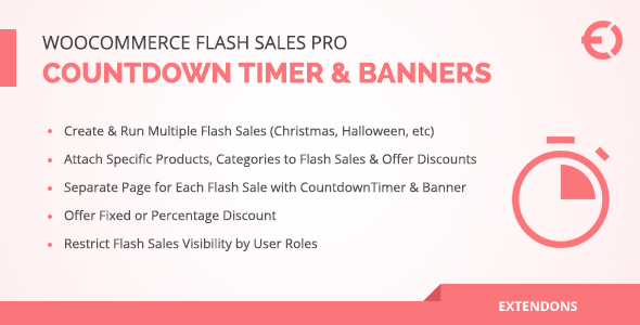 WooCommerce 闪购专业版 – 倒数计时器和横幅